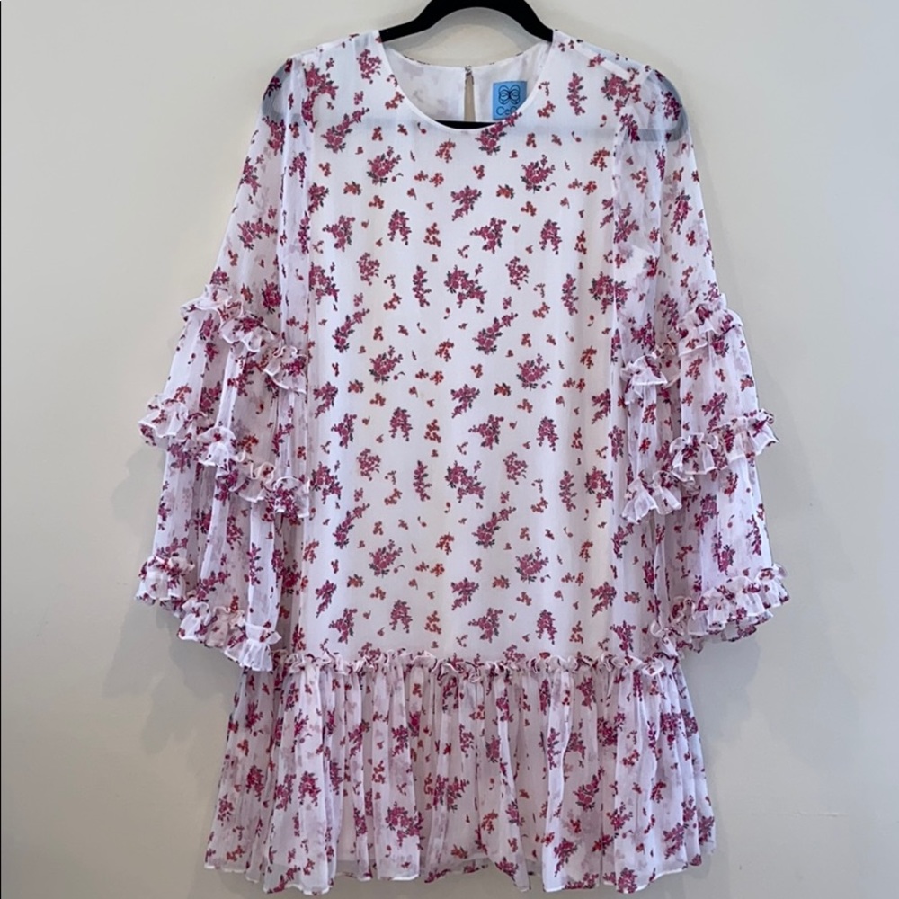 CeCe Ruffled Floral Dress